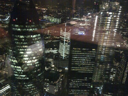 The view looking DOWN onto the Gerkin!